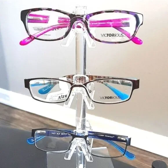 THREE PAIRRS! Rx'able Eyeglass Frames, VICTORIOUS, modern trendy, full rim, LOT - Picture 4 of 5